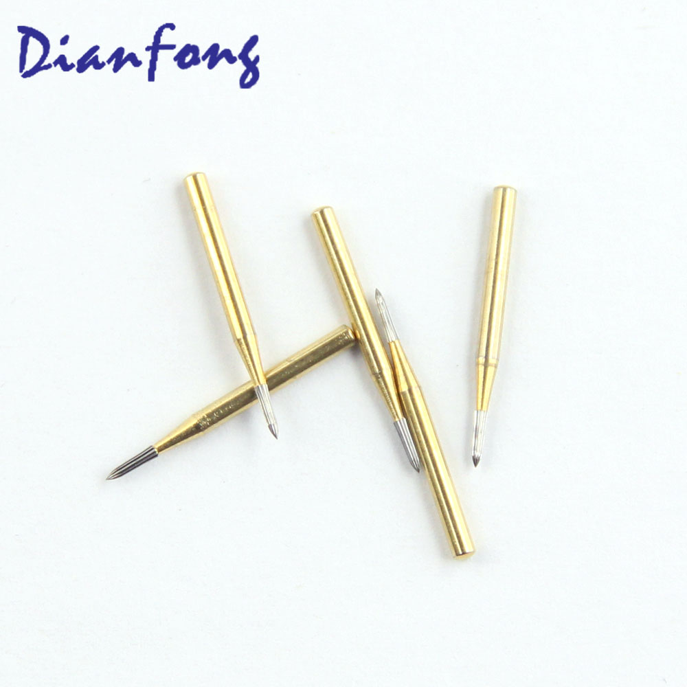7901 Flame/Egg 9 head FG Trimming and Finishing Gold Tungsten Carbide Bur 12 Blade