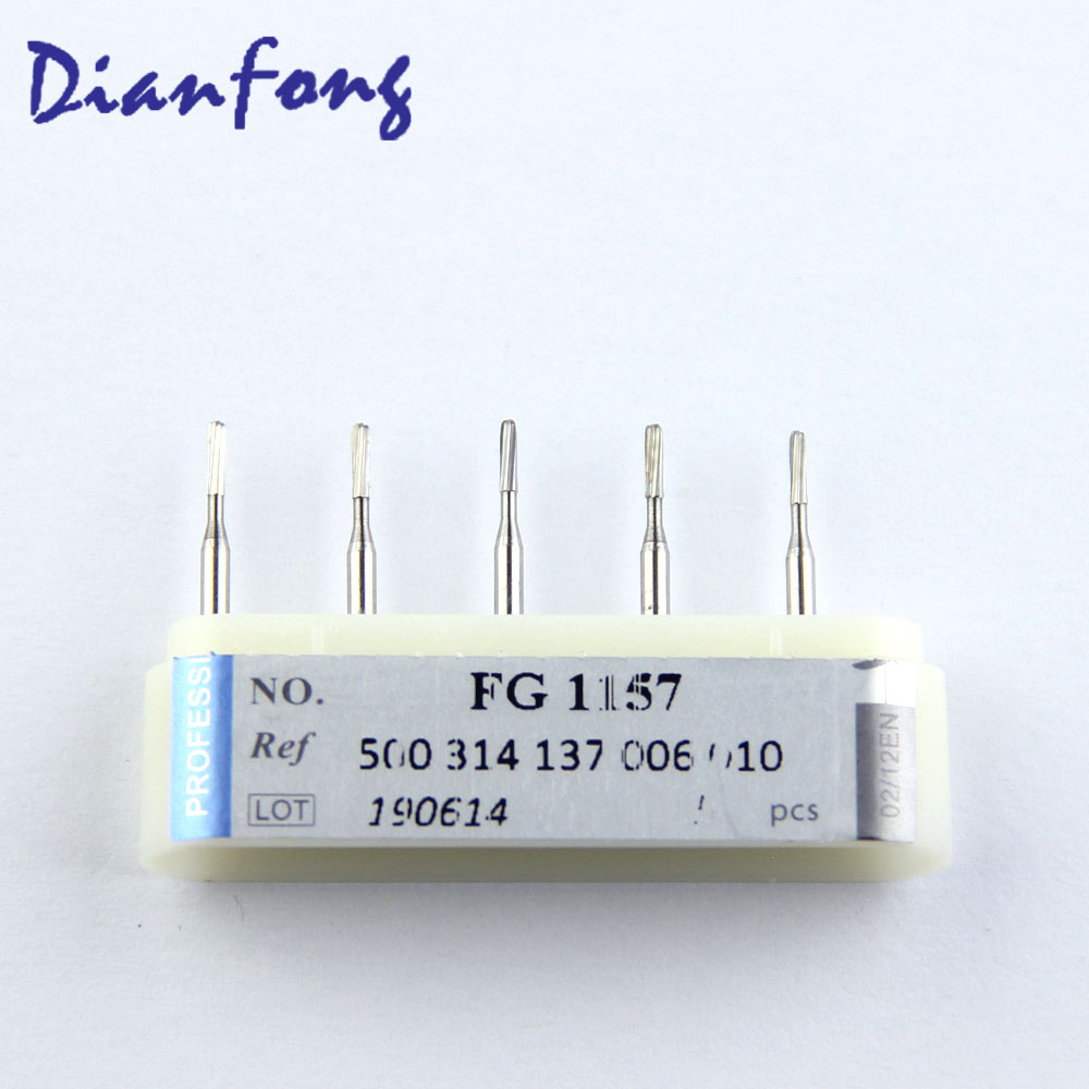 FG1157 FG Standard Round Cylinder Plain Cut head 1mm Tungsten Carbide Bur FG