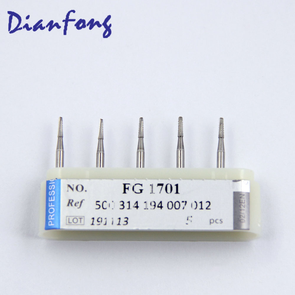 FG1701 FG Standard Round Taper Cross Cut head 1.2mm Tungsten Carbide Bur FG