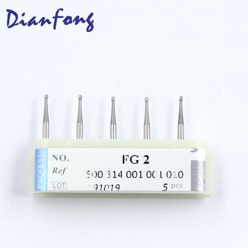 FG2 FG Standard Ball Plain Cut head 1mm Tungsten Carbide Bur FG