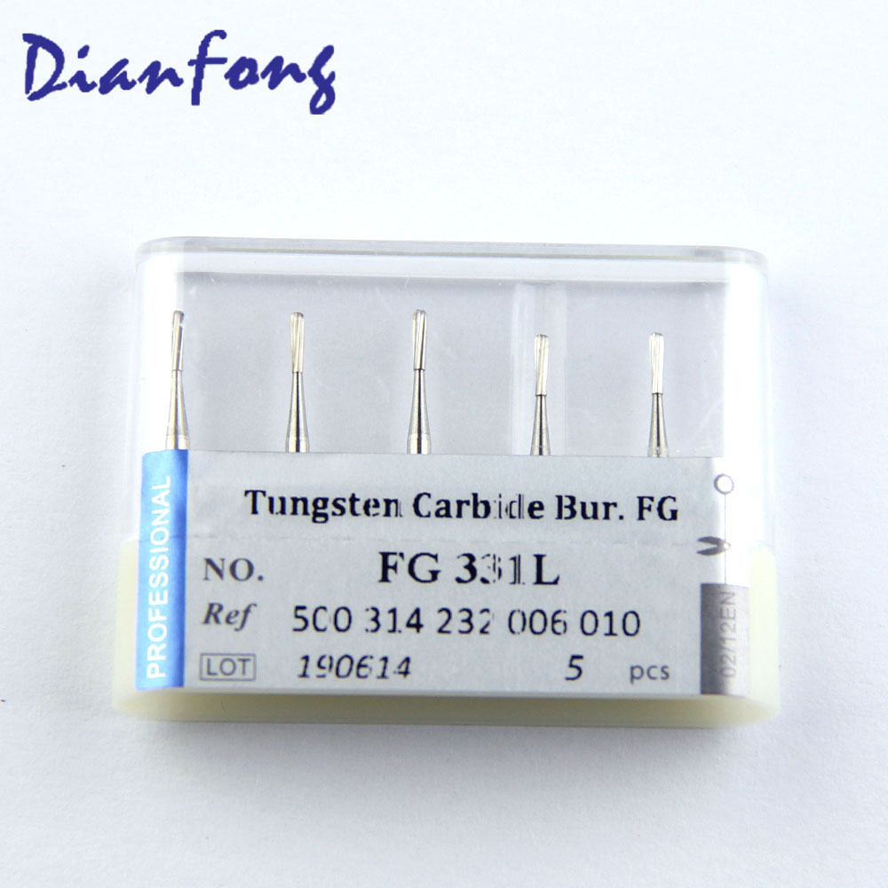 FG331L FG Standard Egg Plain Cut head 1mm Tungsten Carbide Bur FG