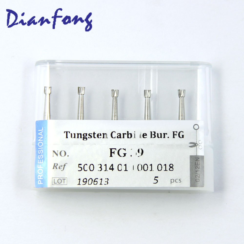 FG39 FG Standard Invert Cone Plain Cut head 1.8mm Tungsten Carbide Bur FG