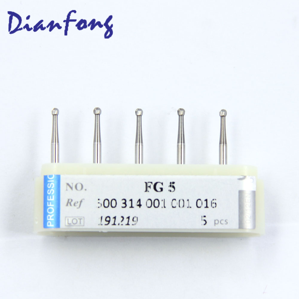 FG5 FG Standard Ball Plain Cut head 1.6mm Tungsten Carbide Bur FG