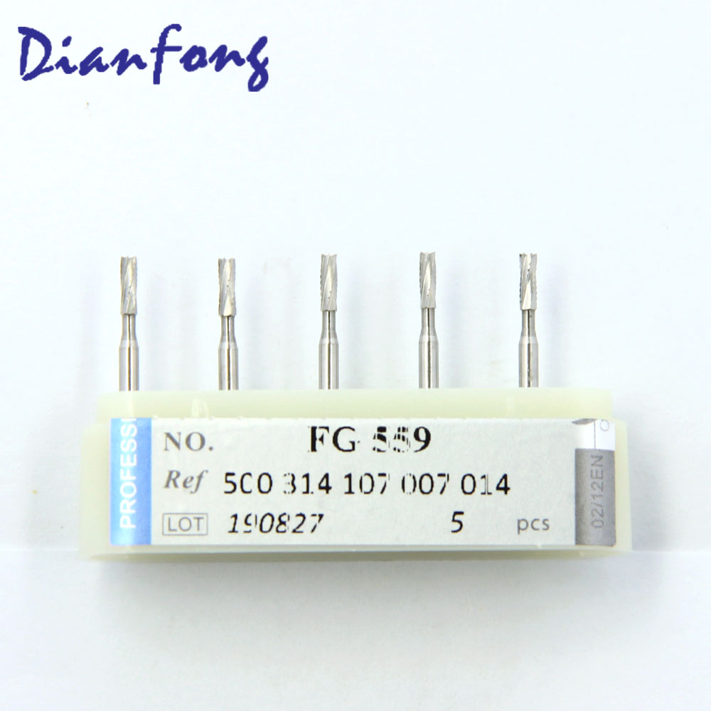 FG559 FG Standard Cylinder Cross Cut head 1.4mm Tungsten Carbide Bur FG
