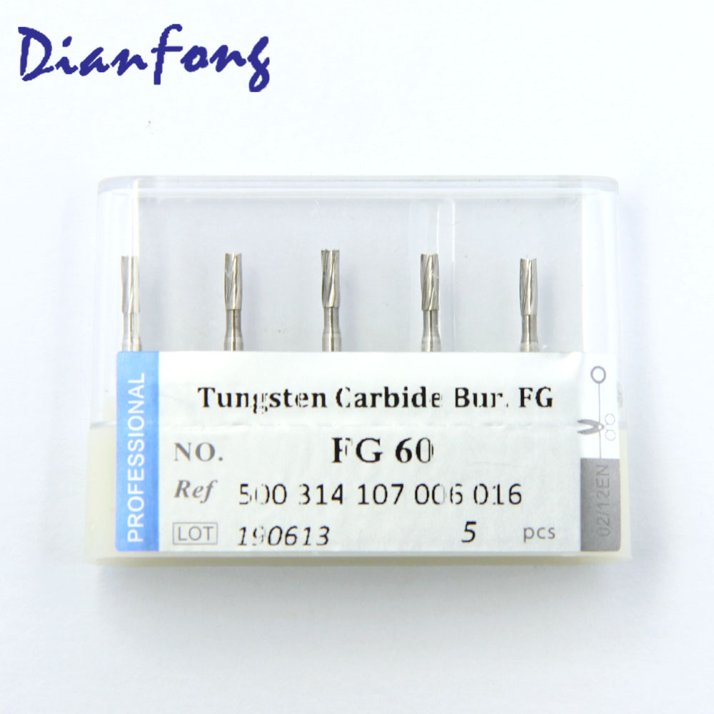 FG60 FG Standard Cylinder Plain Cut head 1.6mm Tungsten Carbide Bur FG