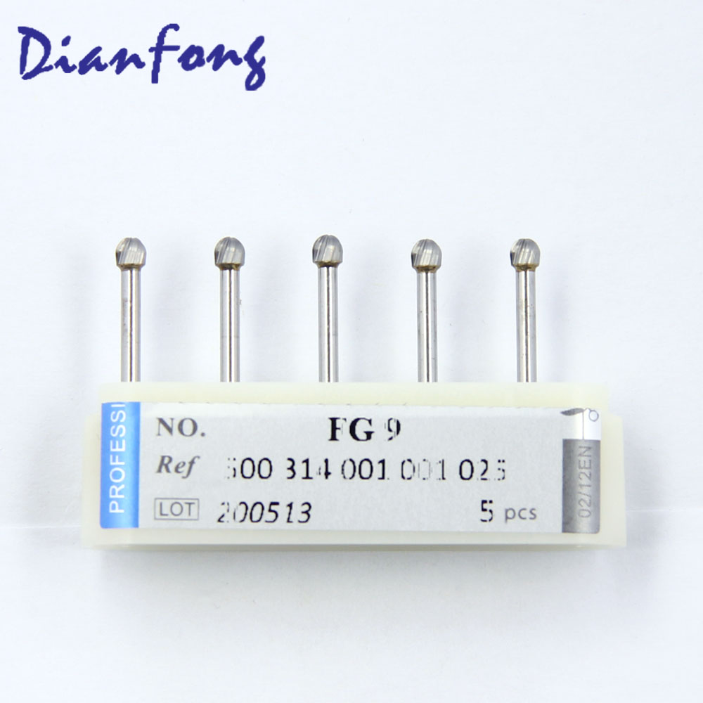 FG9 FG Standard Ball Plain Cut head 2.5mm Tungsten Carbide Bur FG