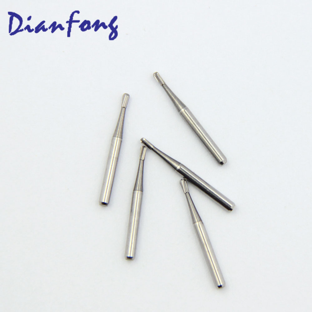 FGS331 FG Short Egg Plain Cut head 1mm Tungsten Carbide Bur FG Short