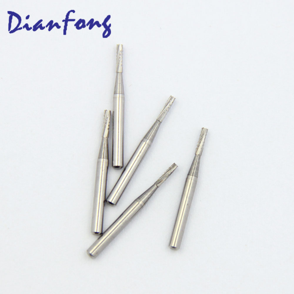 FGS556 FG Short Cylinder Cross Cut head 0.9mm Tungsten Carbide Bur FG Short