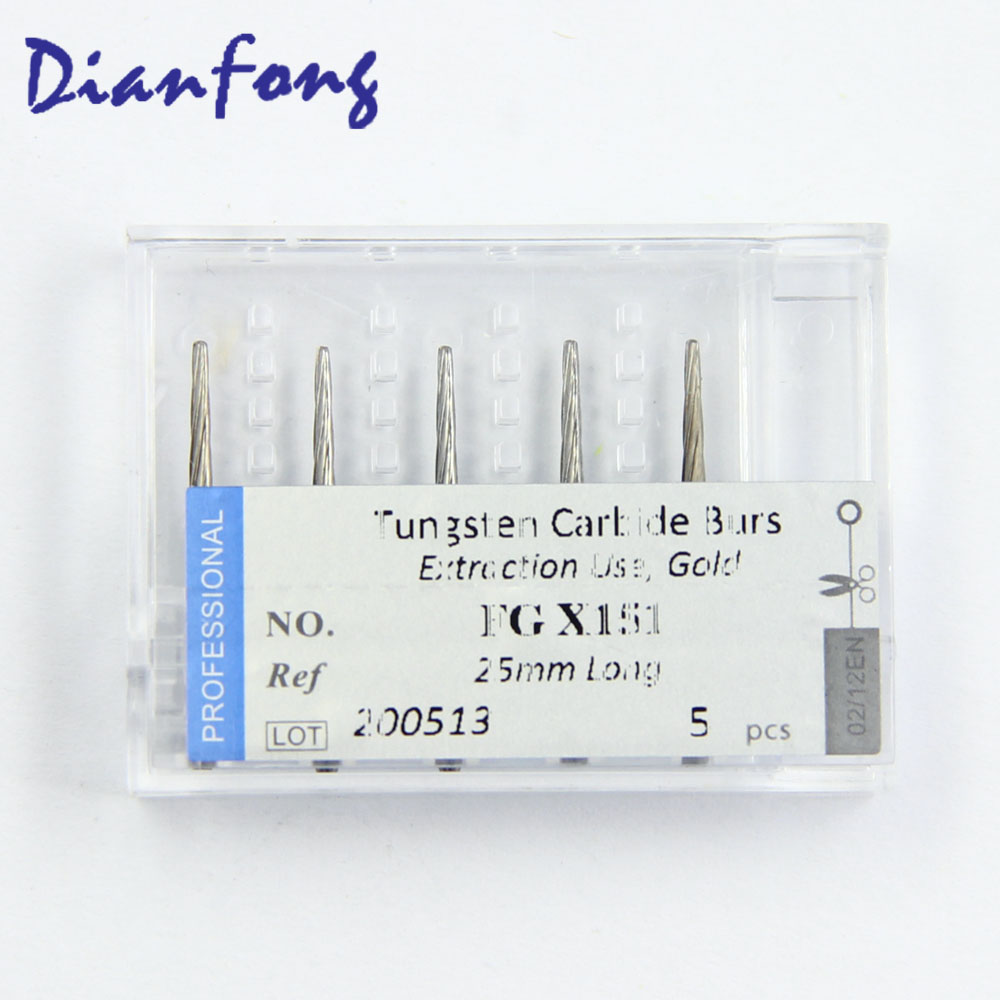 FGX151 25mm length six helical cutting edges extraction and preparing bur
