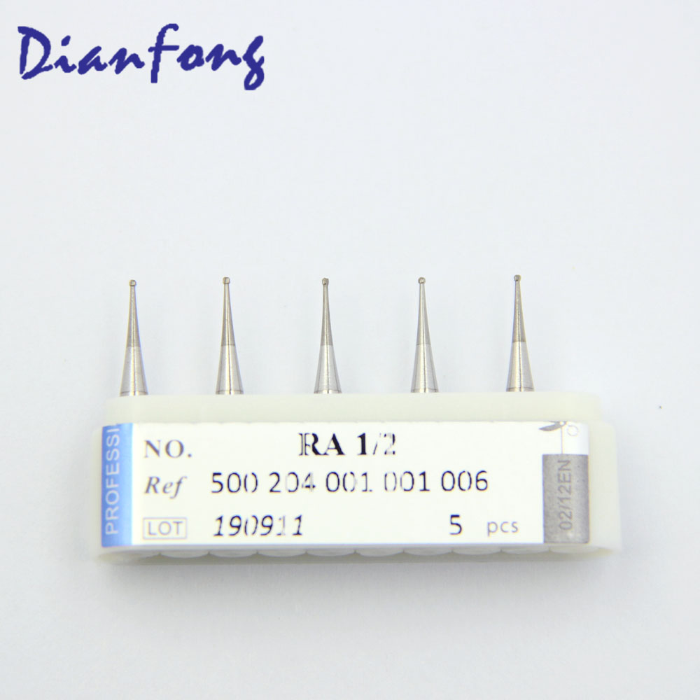 RA1/2 RA/CA Standard Ball Plain Cut head 0.6mm Tungsten Carbide Bur RA