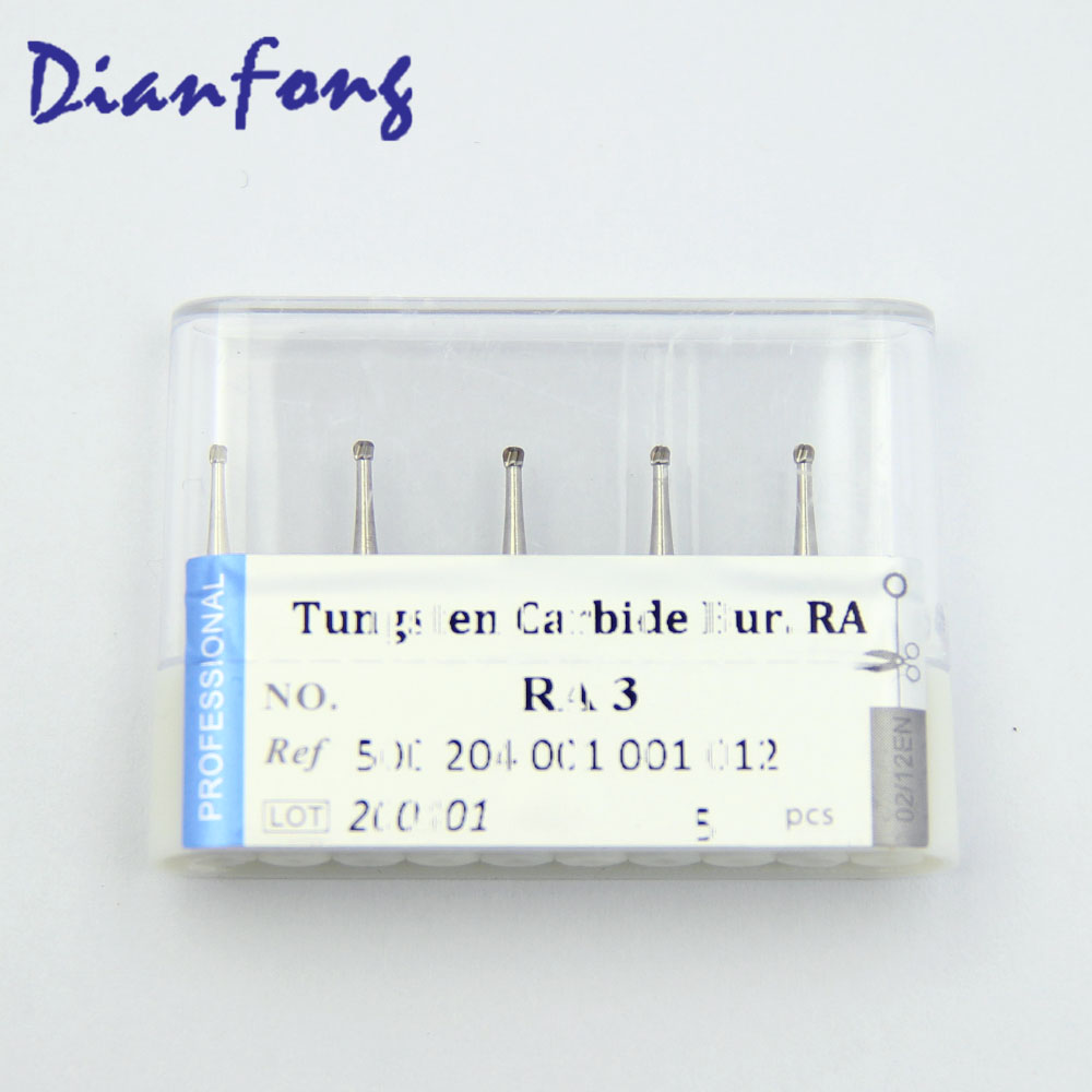 RA3 RA/CA Standard Ball Plain Cut head 1.2mm Tungsten Carbide Bur RA