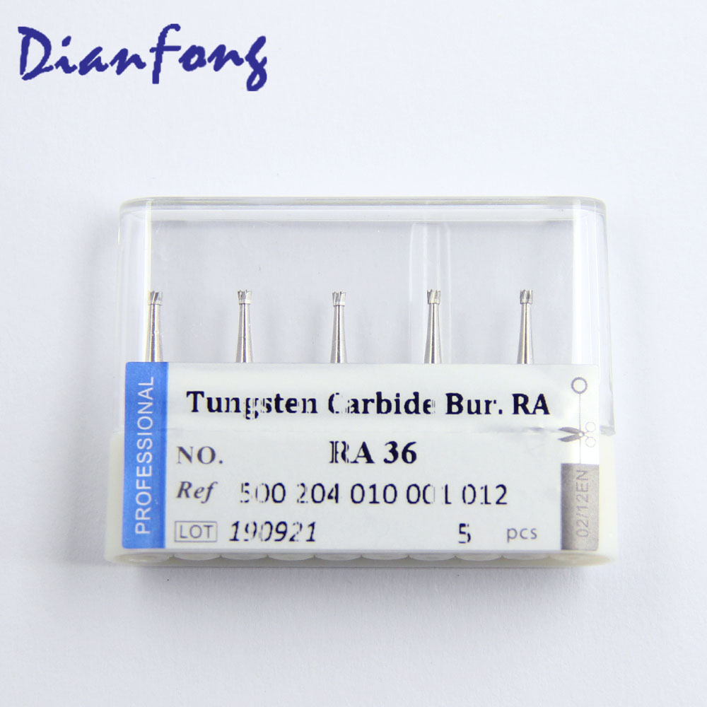 RA36 RA/CA Standard Invert Cone Plain Cut head 1.2mm Tungsten Carbide Bur RA