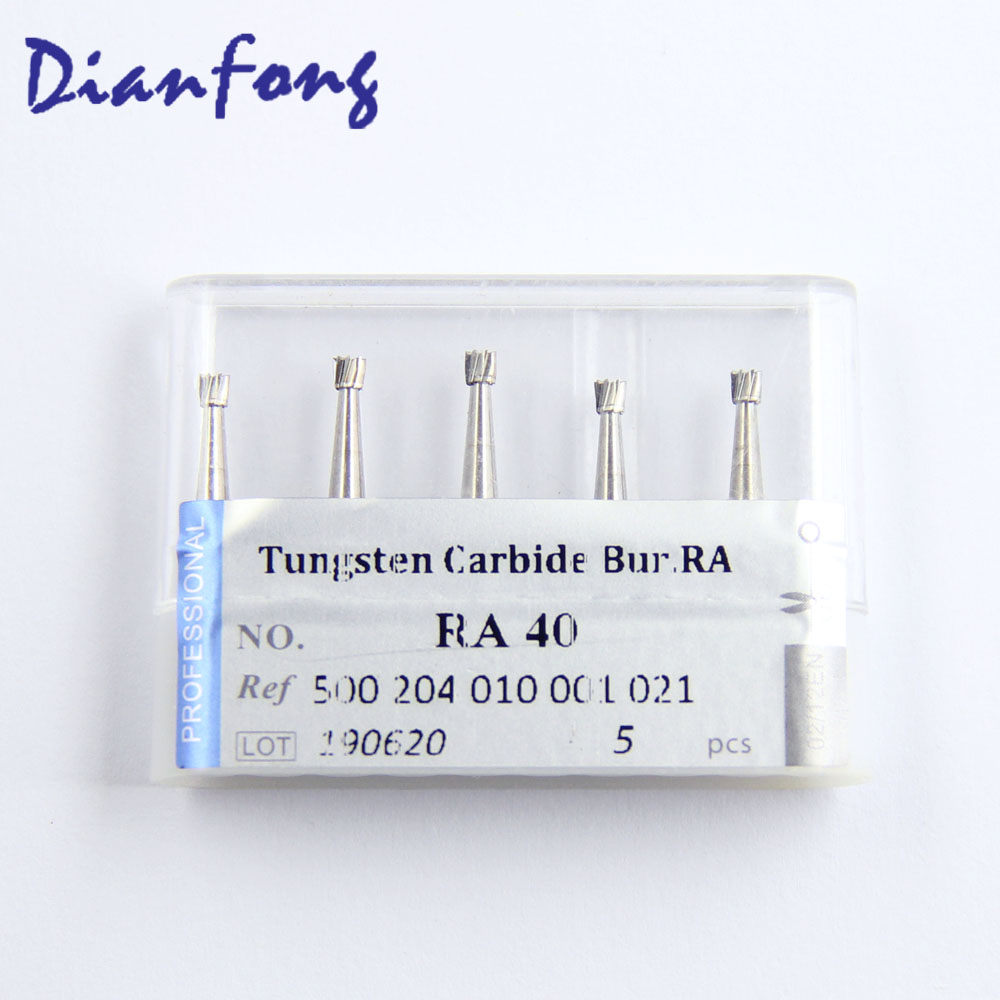 RA40 RA/CA Standard Invert Cone Plain Cut head 2.1mm Tungsten Carbide Bur RA