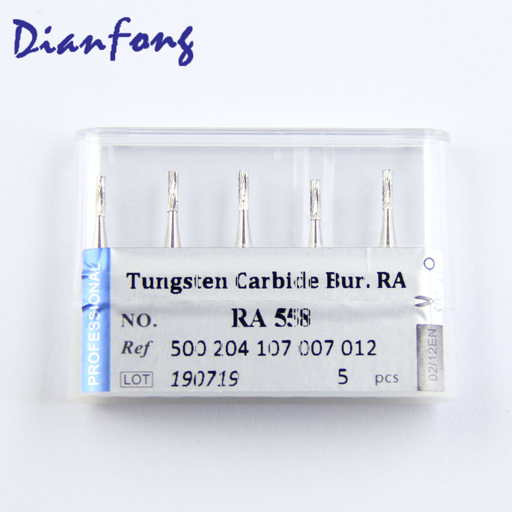 RA558 RA/CA Standard Cylinder Cross Cut head 1.2mm Tungsten Carbide Bur RA