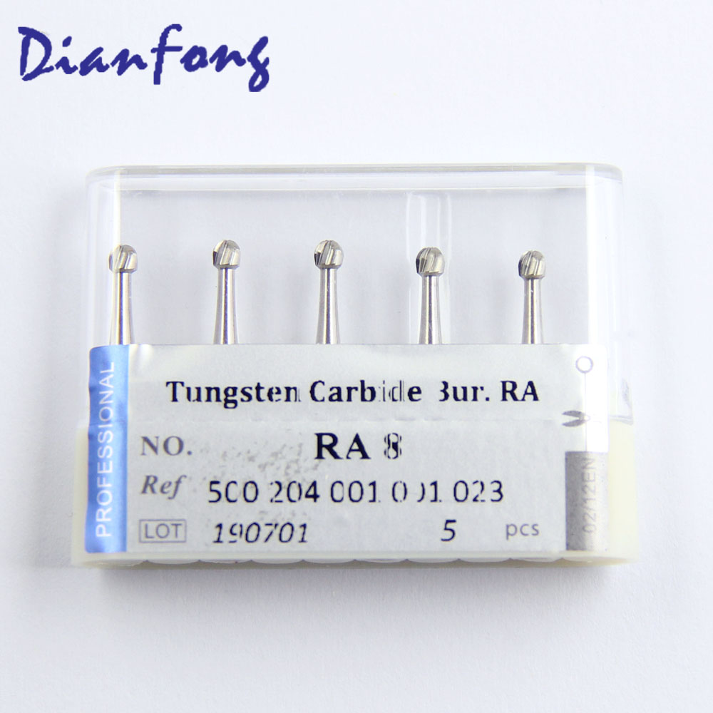 RA8 RA/CA Standard Ball Plain Cut head 2.3mm Tungsten Carbide Bur RA