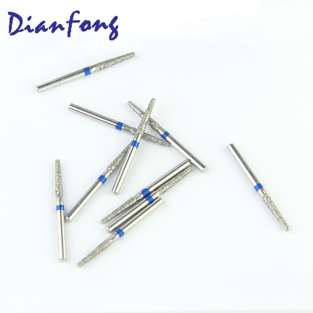 546-016M/847KR16 FG Standard Taper Round Edge head 1.6mm Blue Medium Diamond Bur FG