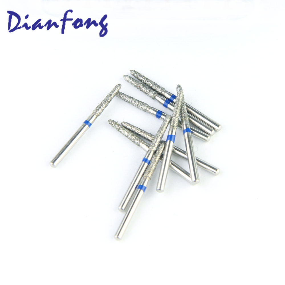 289-016M/878K16 FG Standard Torpedo head 1.6mm Blue Medium Diamond Bur FG