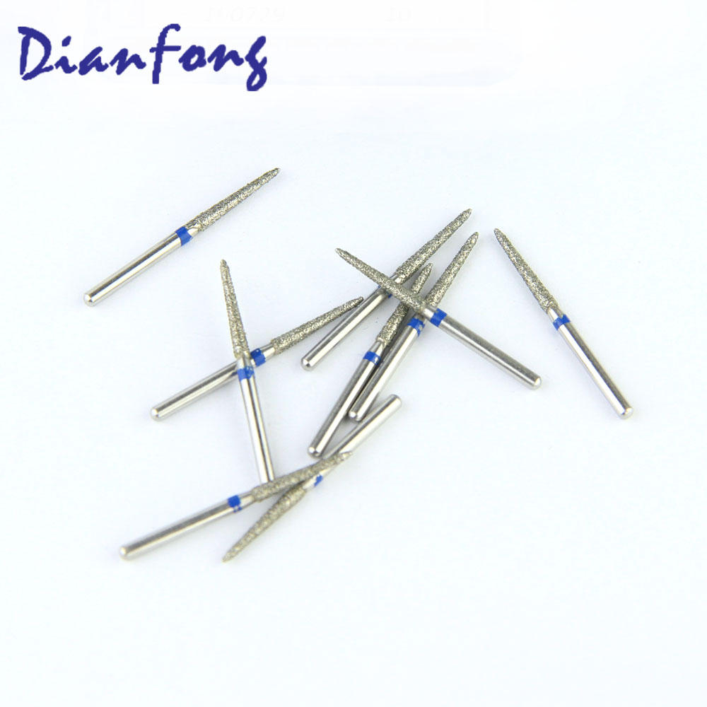299-016M/879K16 FG Standard Torpedo head 1.6mm Blue Medium Diamond Bur FG