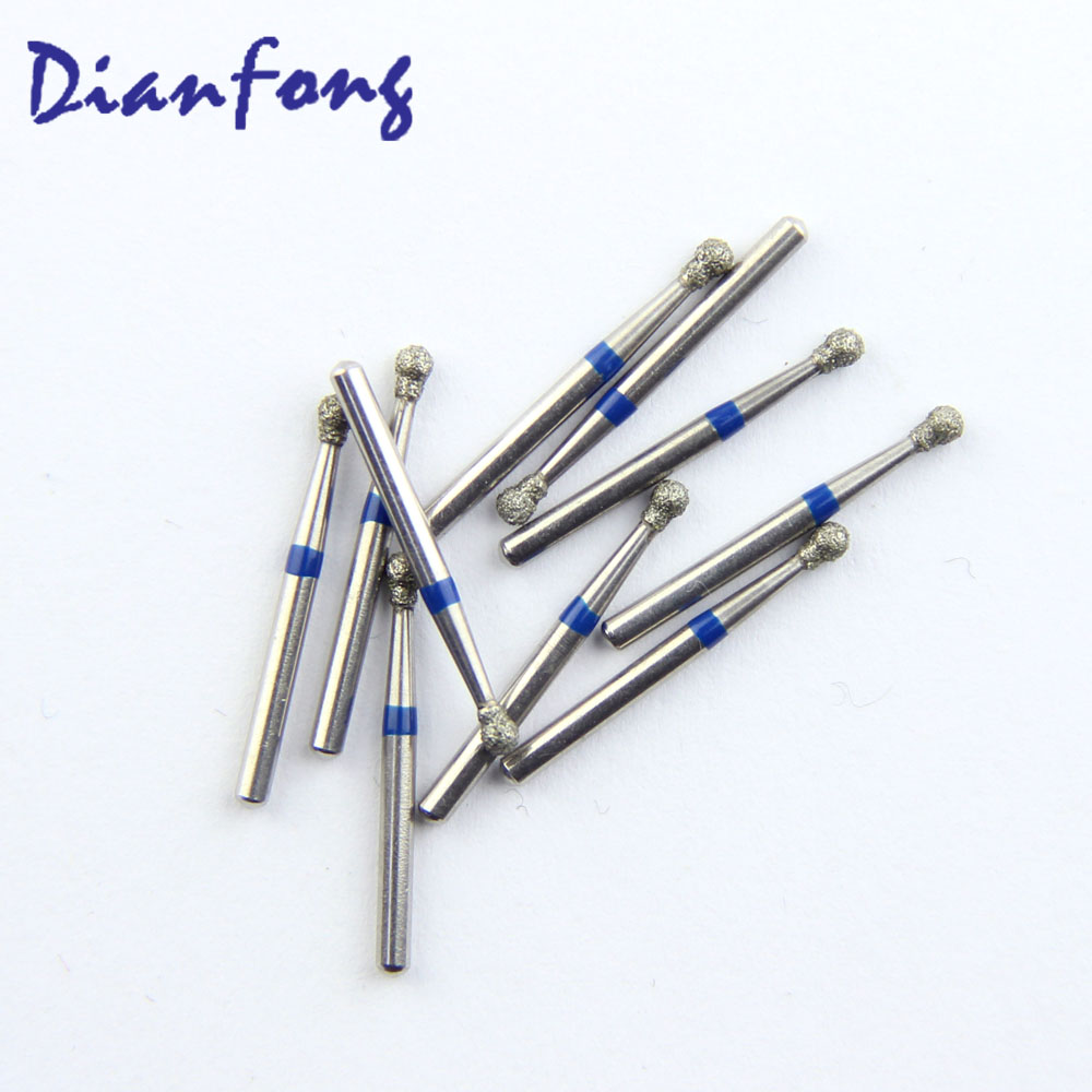 002-018M/BC-31 FG Standard Round head 1.8mm Blue Medium Diamond Bur FG