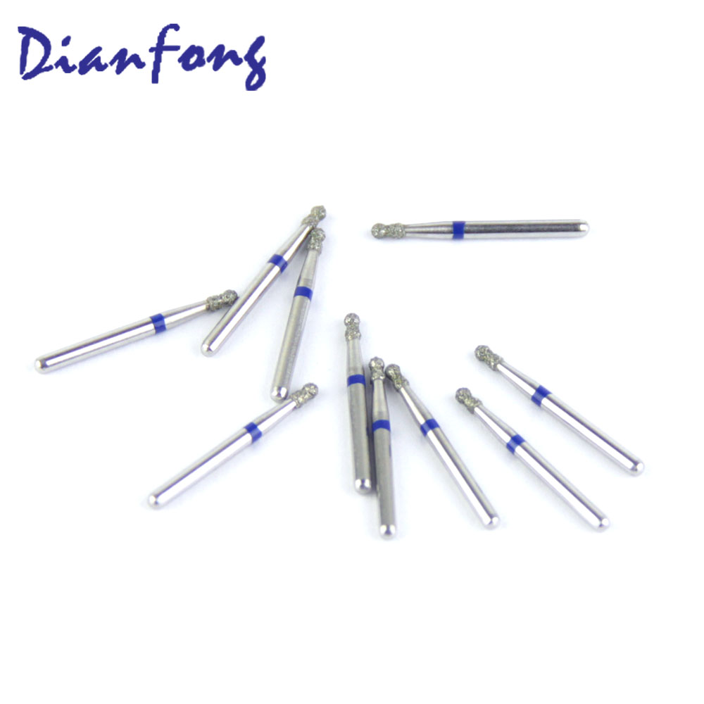 002-014M/BC-42 FG Standard Round head 1.4mm Blue Medium Diamond Bur FG