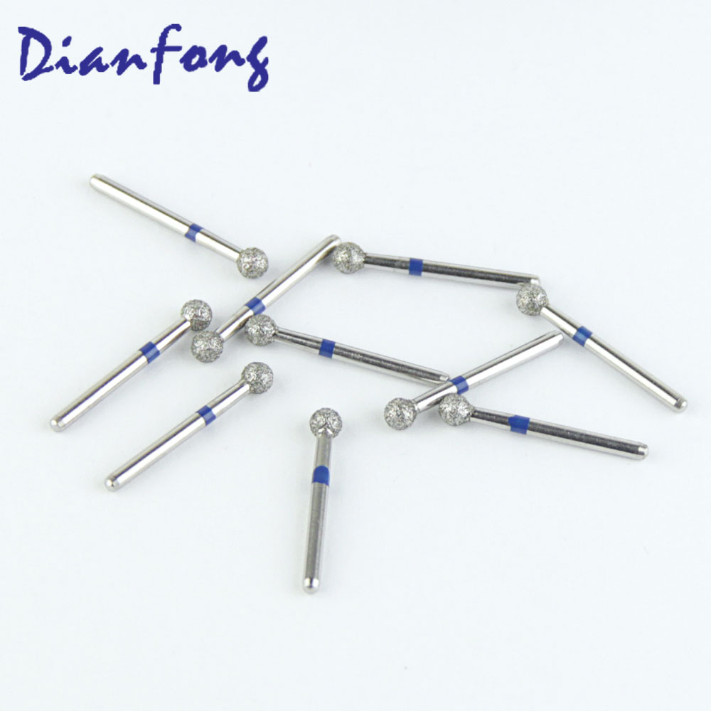 001-029M/BR-23 FG Standard Round head 2.9mm Blue Medium Diamond Bur FG