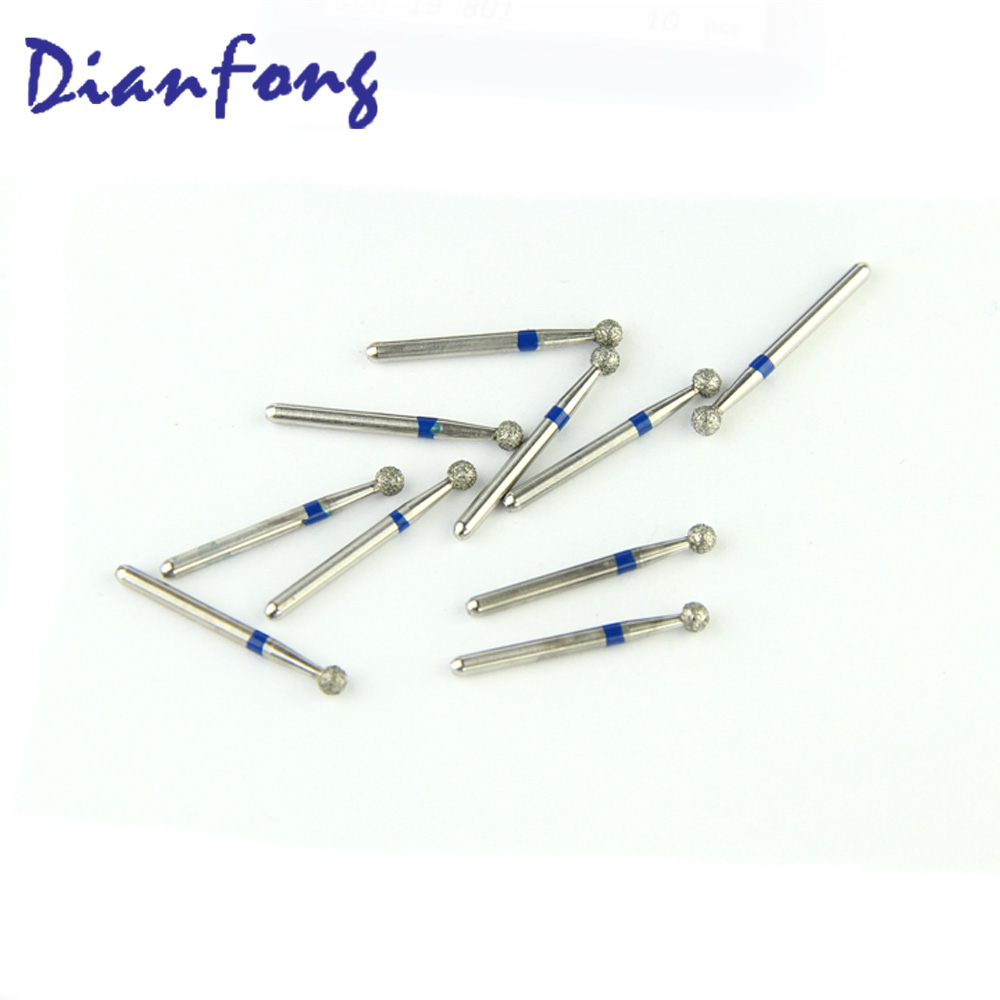 001-023M/BR-26 FG Standard Round head 2.3mm Blue Medium Diamond Bur FG