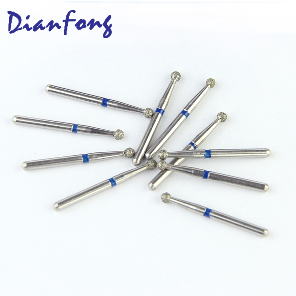 001-018M/BR-31 FG Standard Round head 1.8mm Blue Medium Diamond Bur FG