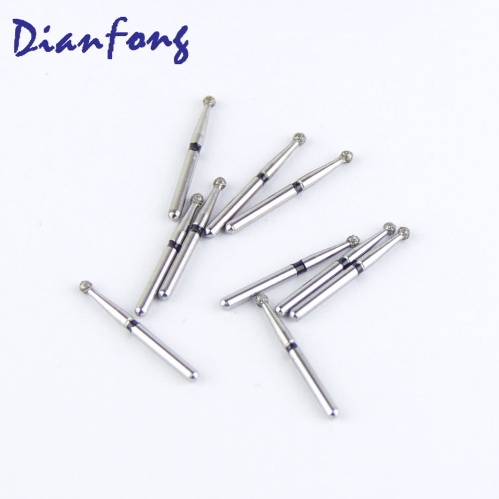 001-016S/BR-40S FG Standard Round head 1.6mm Black Super Coarse Diamond Bur FG