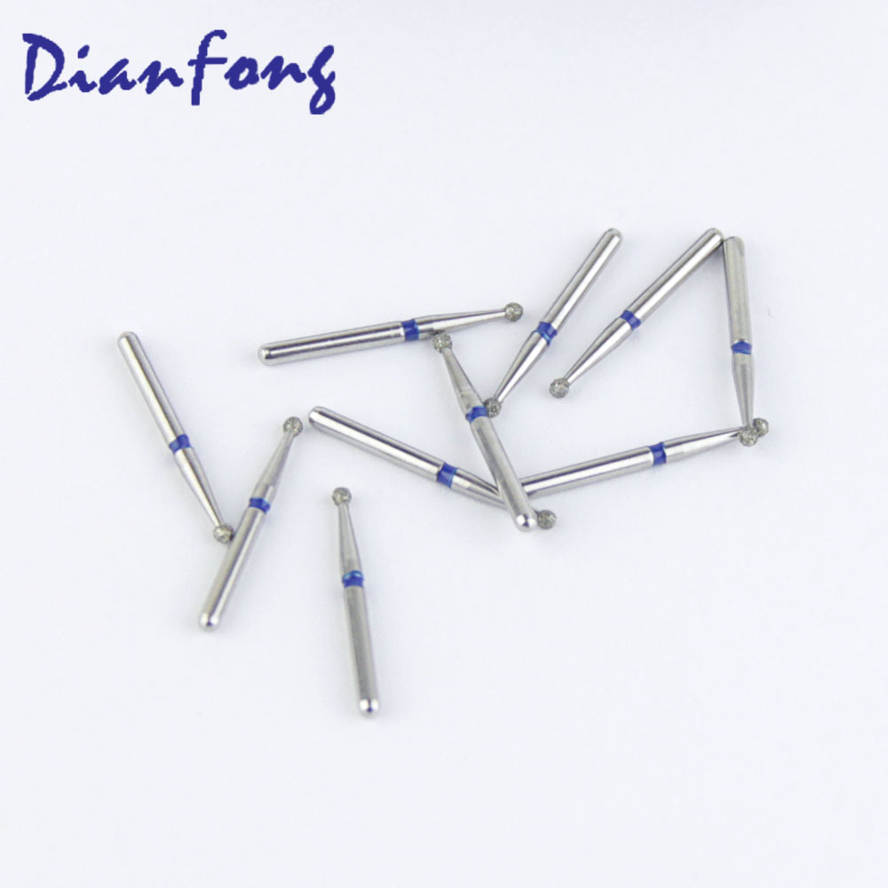 001-014M/BR-41 FG Standard Round head 1.4mm Blue Medium Diamond Bur FG