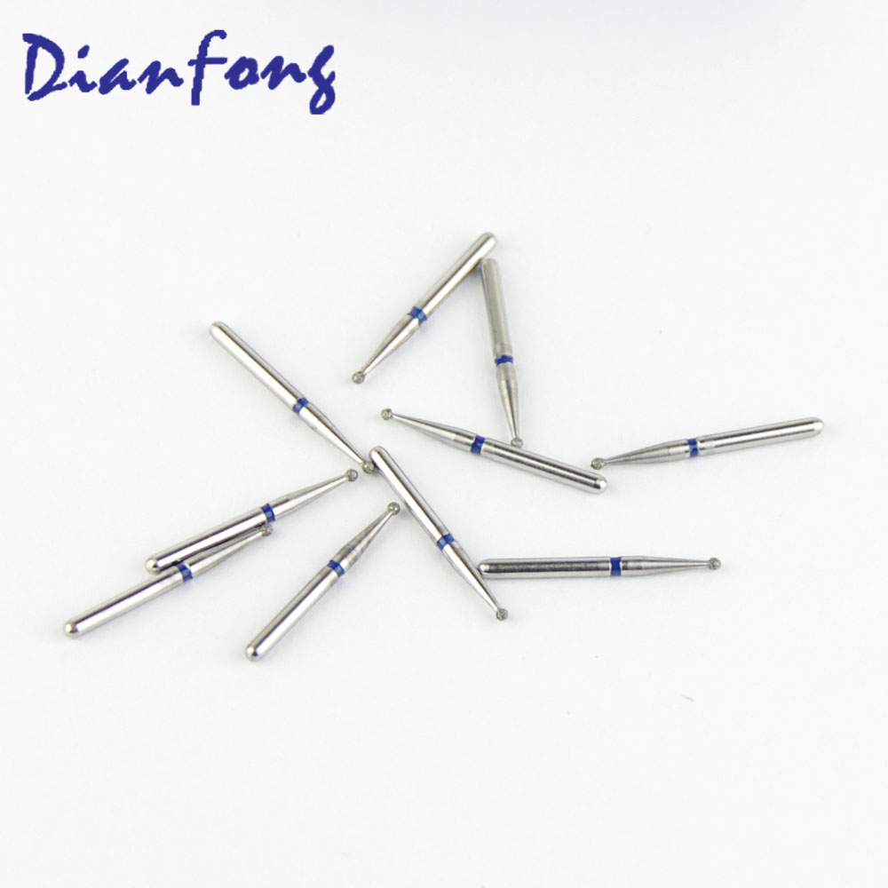 001-010M/BR-45 FG Standard Round head 1mm Blue Medium Diamond Bur FG