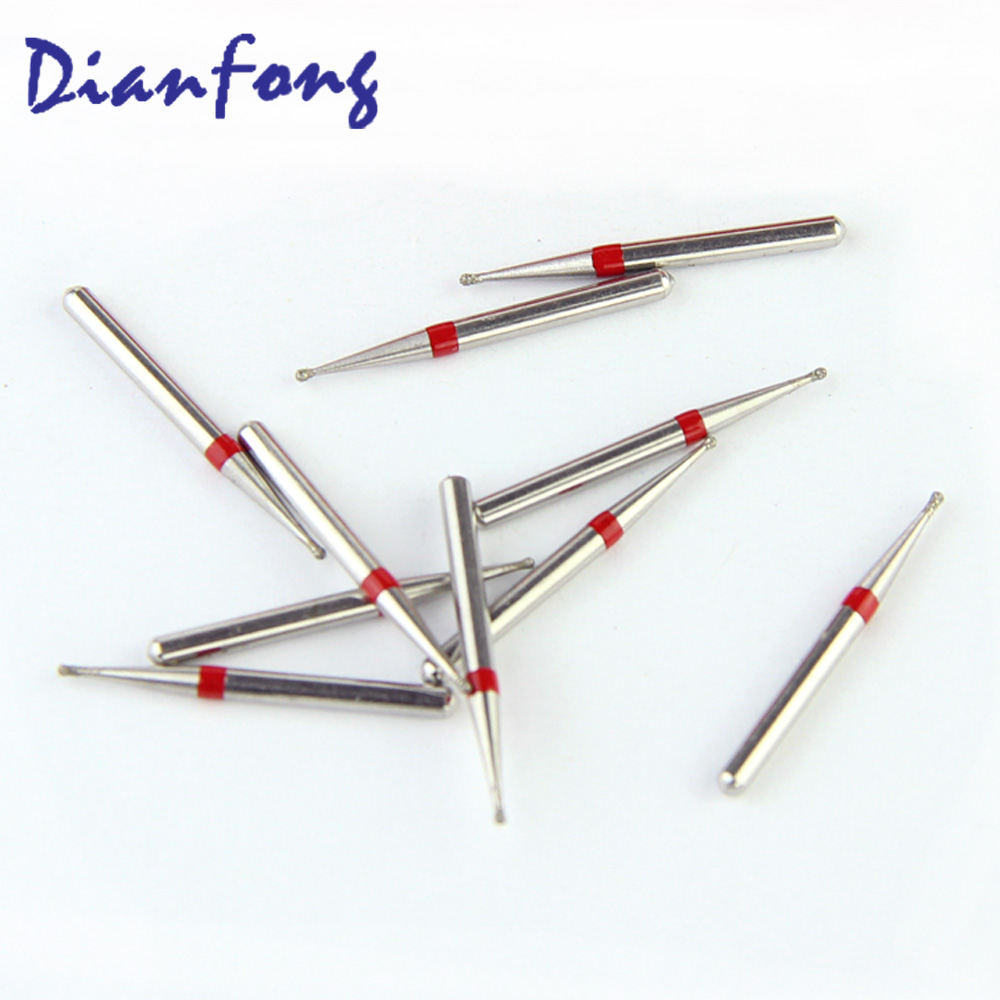 001-008F/BR-49F FG Standard Round head 0.8mm Blue Fine Diamond Bur FG