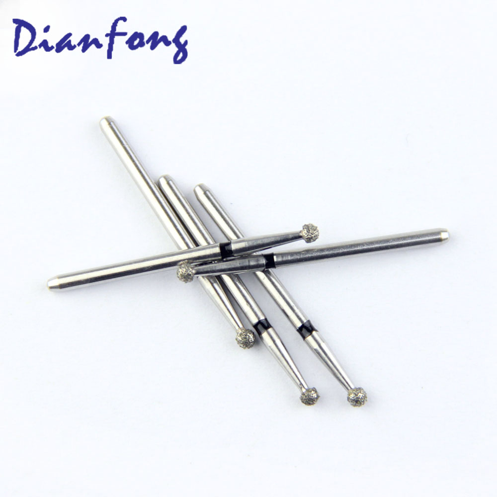 001-X018S/BR-X31S FG Long Round head 1.8mm Black Super Coarse Diamond Bur FG Long