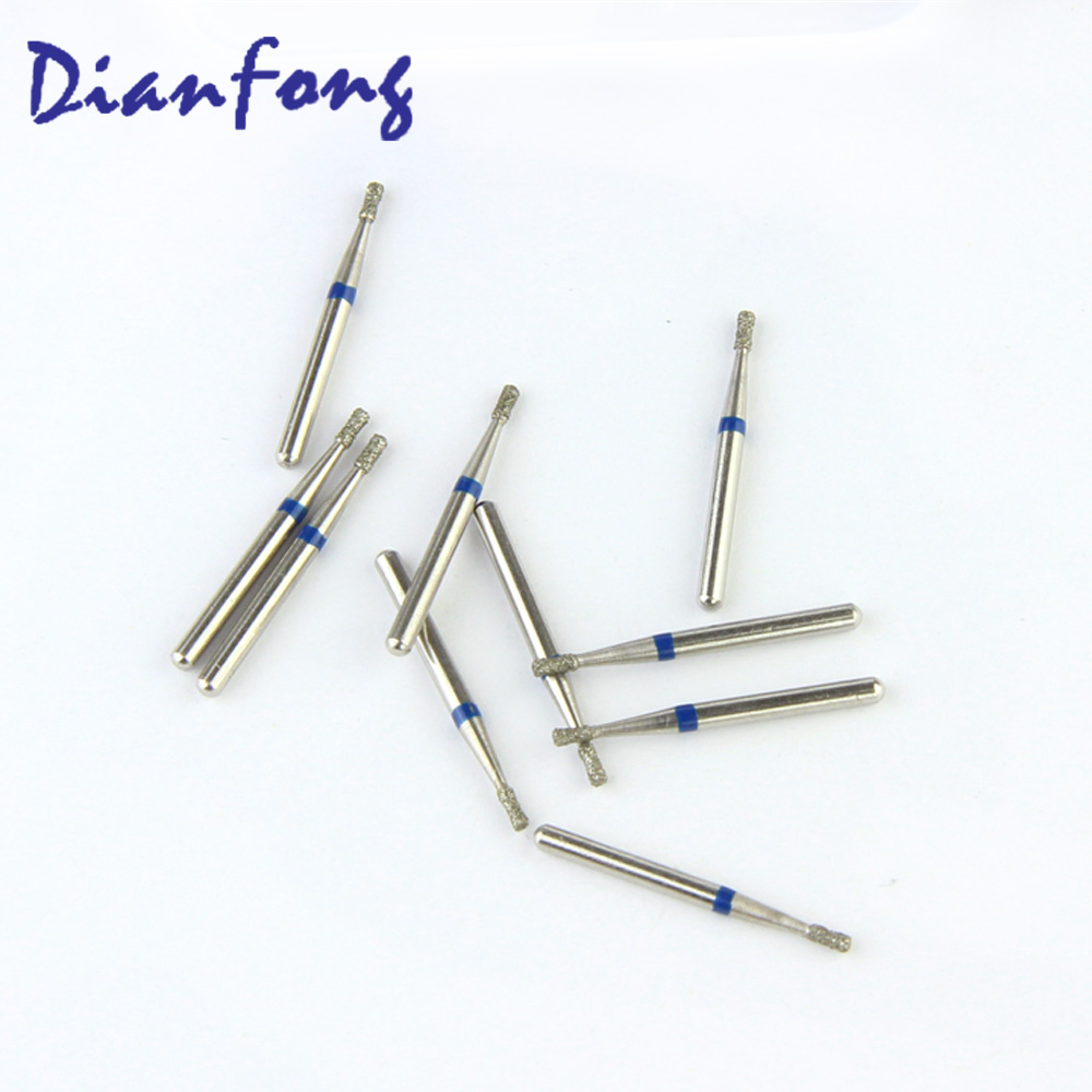 019-010M/DI-41 FG Standard Inverted Cone head 1mm Blue Medium Diamond Bur FG
