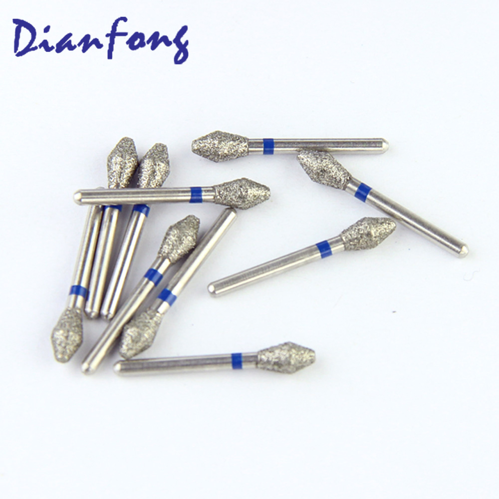 038-032M/EX-11 FG Standard Barrel head 3.2mm Blue Medium Diamond Bur FG