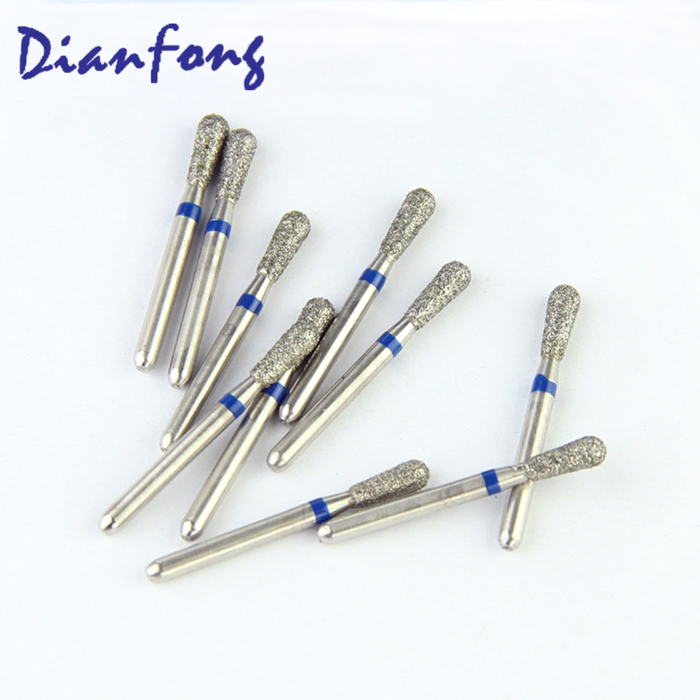 237-021M/EX-21 FG Standard Pear head 2.1mm Blue Medium Diamond Bur FG