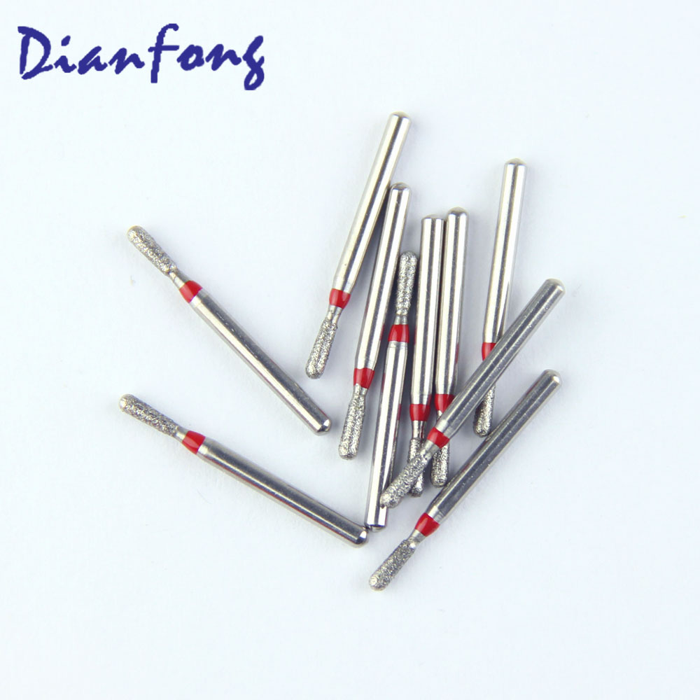 234-014F/EX-31F FG Standard Pear head 1.4mm Blue Fine Diamond Bur FG