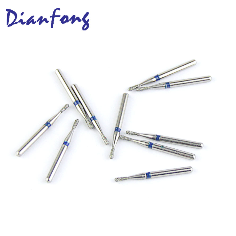233-010M/EX-41 FG Standard Pear head 1mm Blue Medium Diamond Bur FG