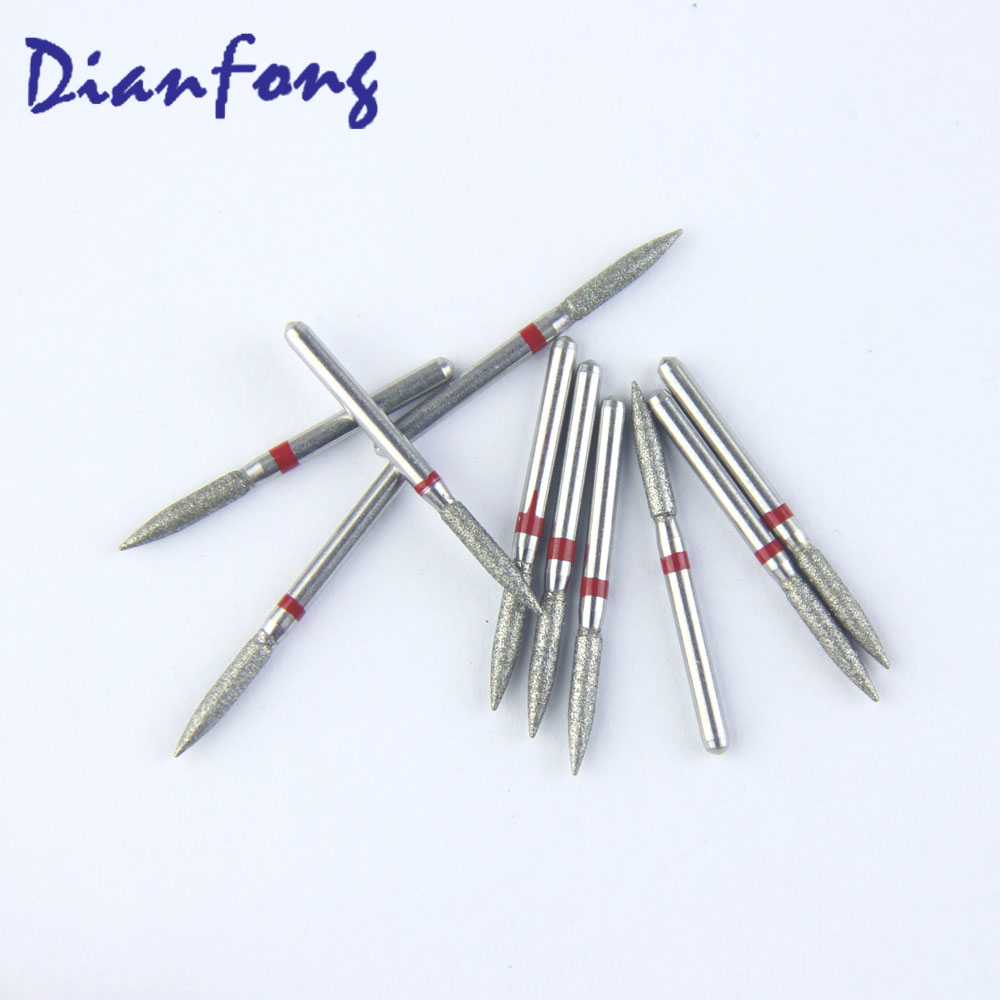 249-016F/FO-22F FG Standard Flame head 1.6mm Blue Fine Diamond Bur FG