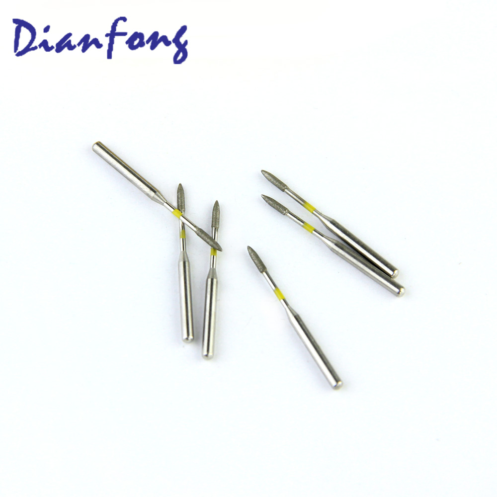 243-010EF/FO-40EF FG Standard head 1mm Yellow Extra Fine Diamond Bur FG