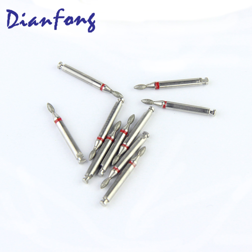 257-R018F/FO-R32F RA/CA Standard Flame head 1.8mm Blue Fine Diamond Bur RA