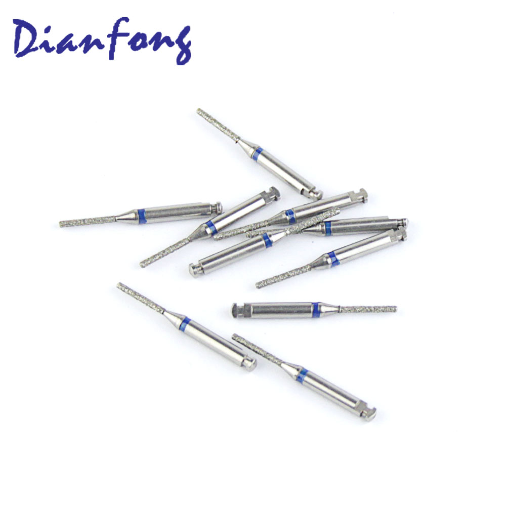 111-R010M/SF-R10 RA/CA Standard Flat End Cylinder head 1mm Blue Medium Diamond Bur RA