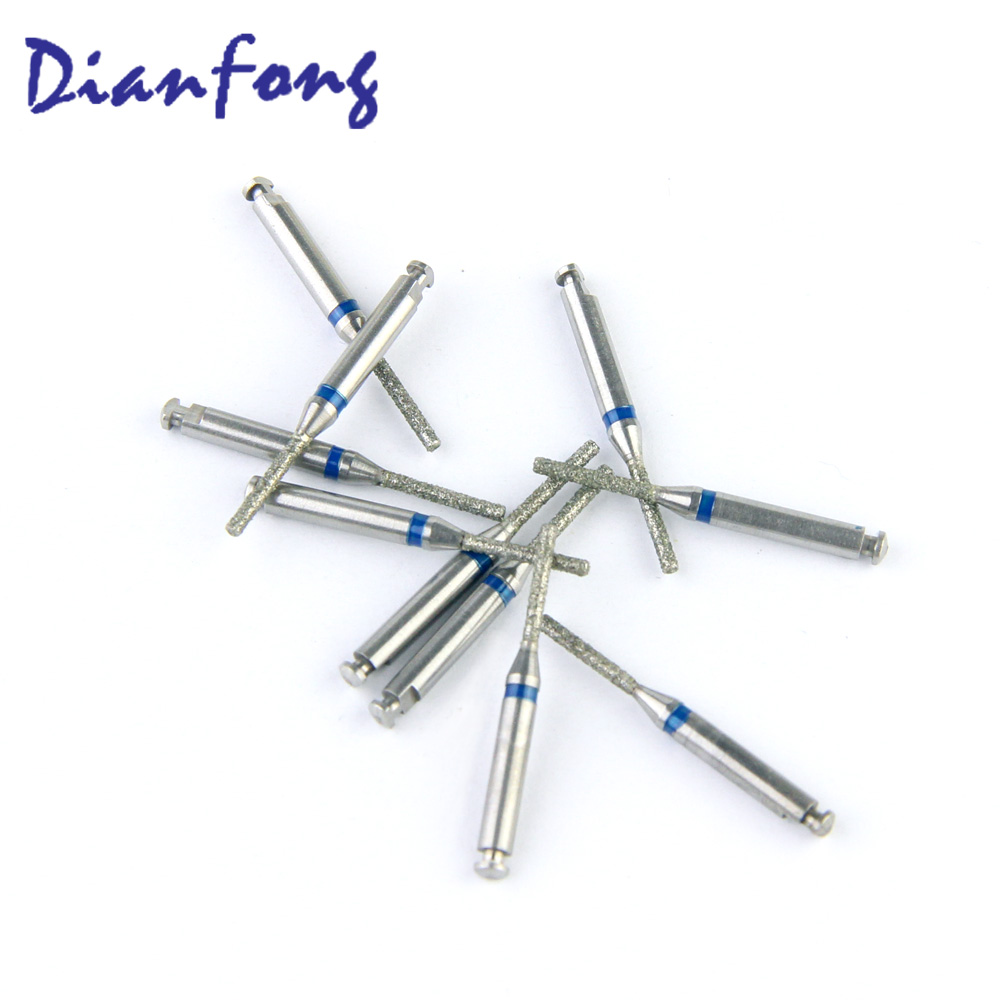 111-R012M/SF-R11 RA/CA Standard Flat End Cylinder head 1.2mm Blue Medium Diamond Bur RA