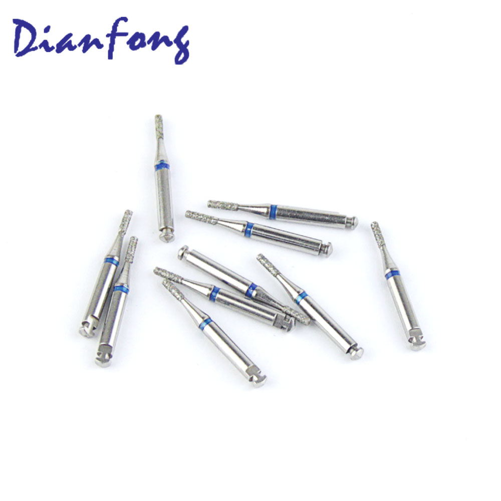109-R012M/SF-R31 RA/CA Standard Flat End Cylinder head 1.2mm Blue Medium Diamond Bur RA