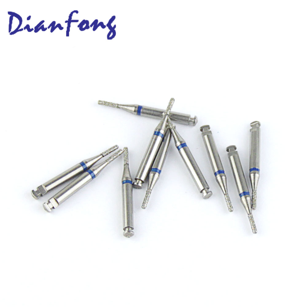 109-R010M/SF-R41 RA/CA Standard Flat End Cylinder head 1mm Blue Medium Diamond Bur RA