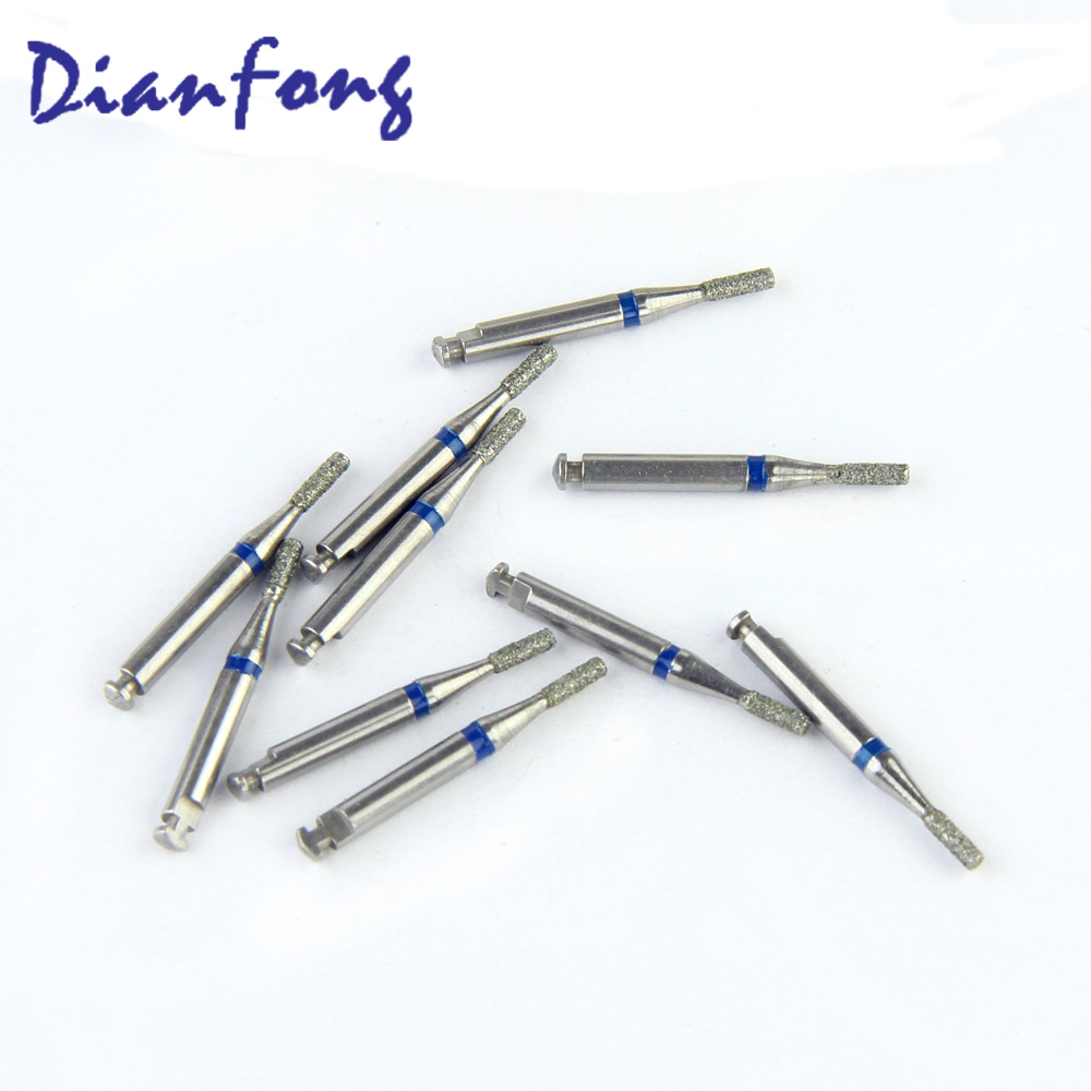 109-R014M/SF-R42 RA/CA Standard Flat End Cylinder head 1.4mm Blue Medium Diamond Bur RA