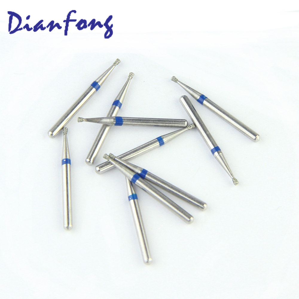 010-010M/SI-45 FG Standard Inverted Cone head 1mm Blue Medium Diamond Bur FG
