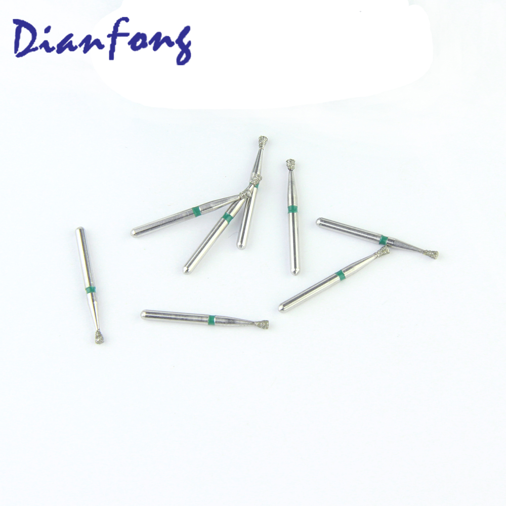 010-014C/SI-47C FG Standard Inverted Cone head 1.4mm Green Coarse Diamond Bur FG