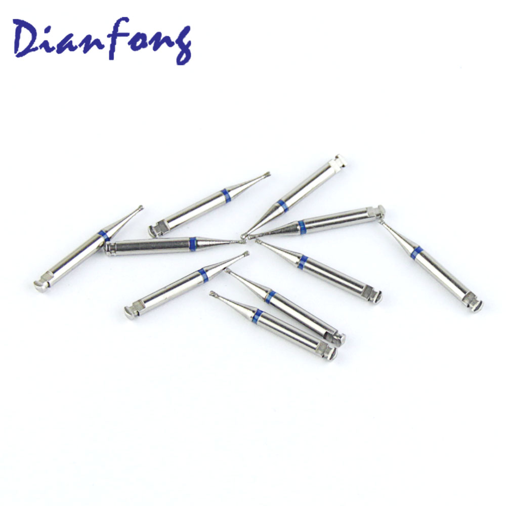 010-R010M/SI-R45 RA/CA Standard Inverted Cone head 1mm Blue Medium Diamond Bur RA