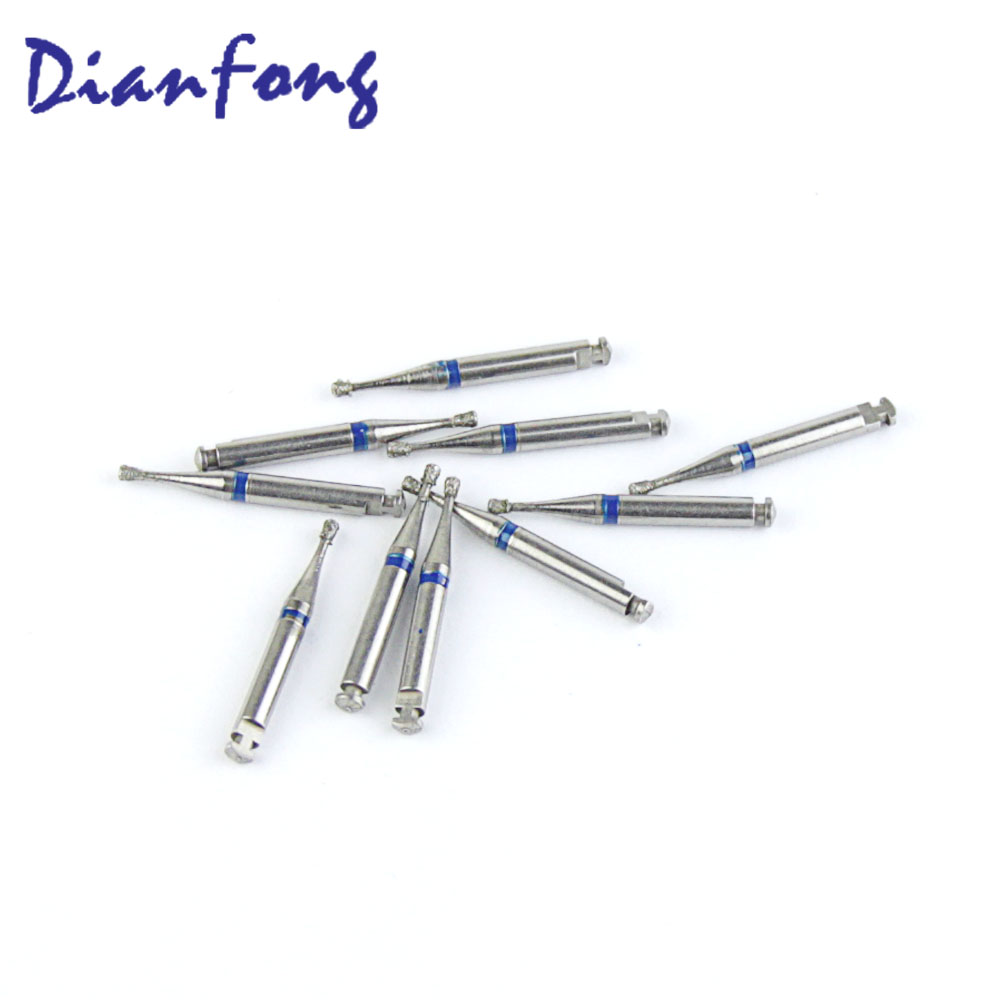 010-R014M/SI-R47 RA/CA Standard Inverted Cone head 1.4mm Blue Medium Diamond Bur RA
