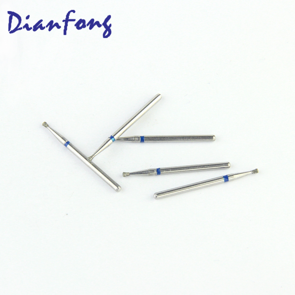 010-X012M/SI-X46 FG Long Inverted Cone head 1.2mm Blue Medium Diamond Bur FG Long